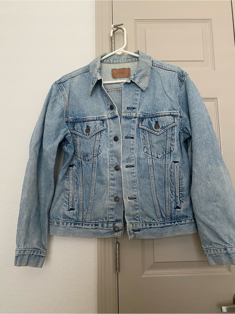 Vintage 1980’s Levi's Light Blue Denim Jacket with Red Label